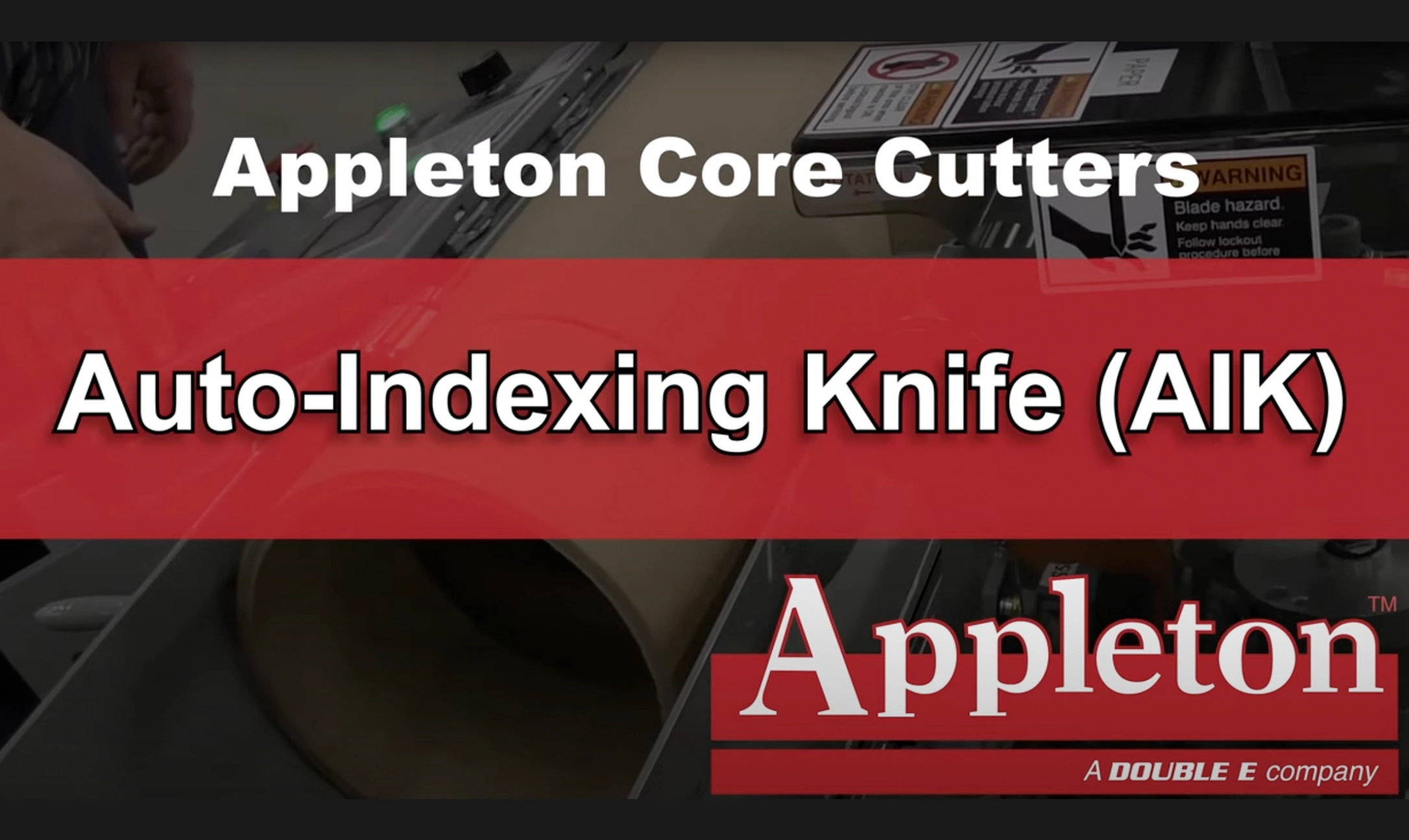Auto Indexing Knife - Appleton Core Cutters