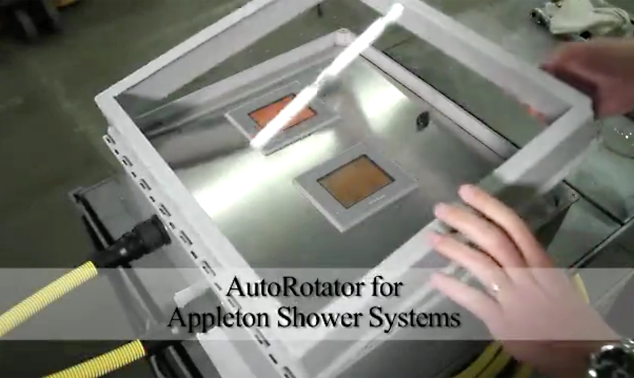 AutoRotator for Belt Press or Paper Mill Shower
